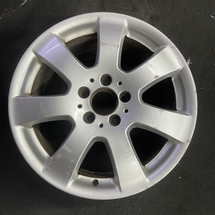17" MERCEDES ML-CLASS 06-07 164 Type; ML350, 17x7.5 Original OEM Wheel Rim - Angle View