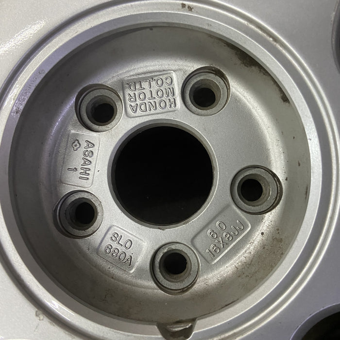16" NSX 91-93 16x8 Original OEM Wheel Rim - Back View