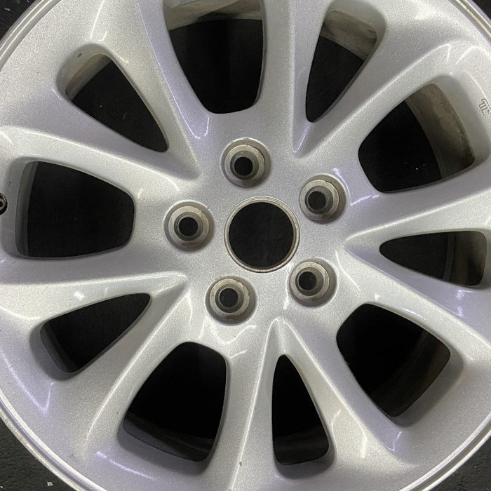 17" 300M 99-01 17x7 10 spoke silver Original OEM Wheel Rim - Angle View