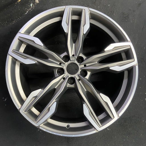 21" BMW X3 23 21x9.5 , 5 spoke Original OEM Wheel Rim - Angle View