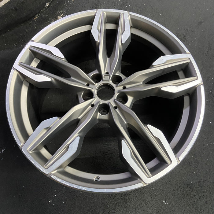 21" BMW X3 23 21x9.5 , 5 spoke Original OEM Wheel Rim - Side Profile