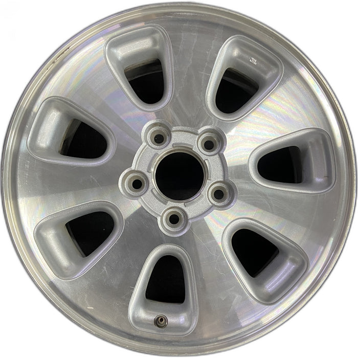 17" GRAND CHEROKEE 01 aluminum, 17x7.5, 7 spoke Original OEM Wheel Rim - Front View