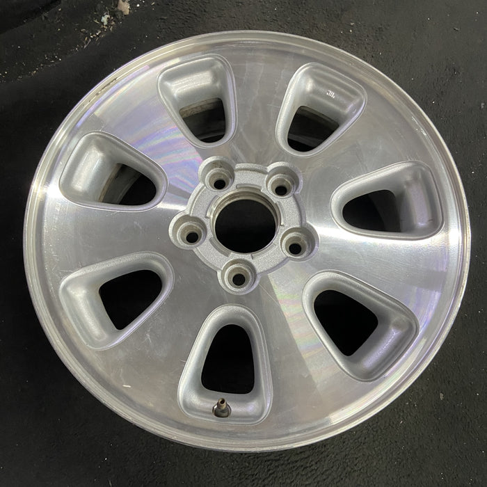 17" GRAND CHEROKEE 01 aluminum, 17x7.5, 7 spoke Original OEM Wheel Rim - Side Profile