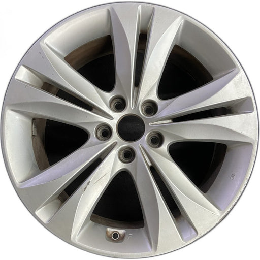 18" GENESIS 09-12 Cpe 18x7.5 10 spoke frt Original OEM Wheel Rim - Front View