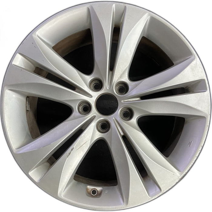 18" GENESIS 09-12 Cpe 18x7.5 10 spoke frt Original OEM Wheel Rim - Front View