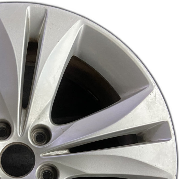 18" GENESIS 09-12 Cpe 18x7.5 10 spoke frt Original OEM Wheel Rim - Side Profile