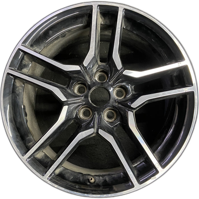 18" MUSTANG 18-23 18x8 , 10 spoke Original OEM Wheel Rim - Front View