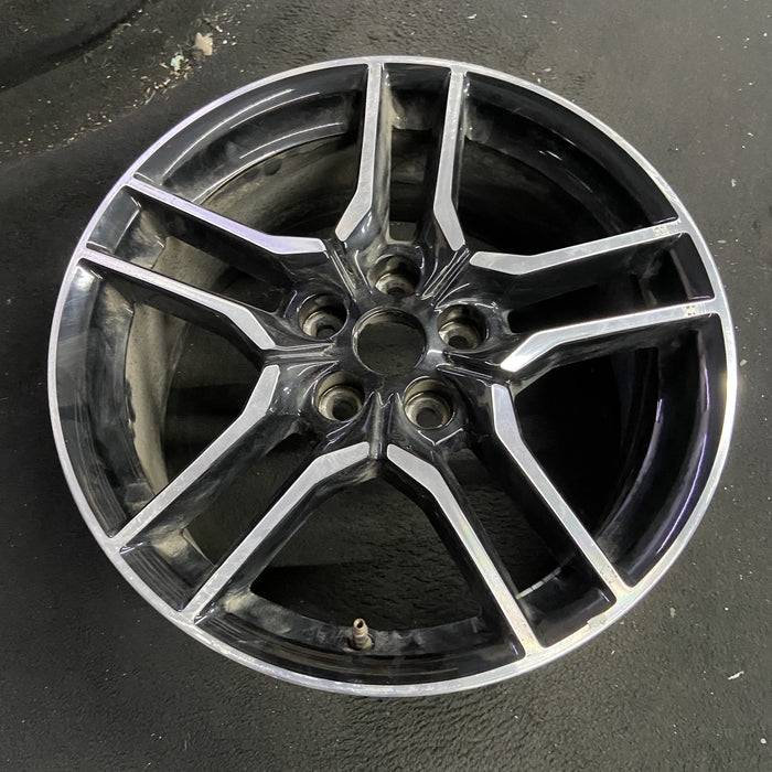 18" MUSTANG 18-23 18x8 , 10 spoke Original OEM Wheel Rim - Side Profile