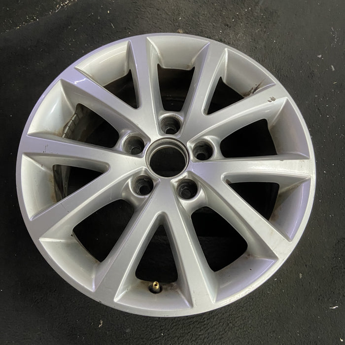 16" JETTA 10 VIN J , , 16x6.5, alloy, 10 spoke, Sedona Original OEM Wheel Rim - Side Profile