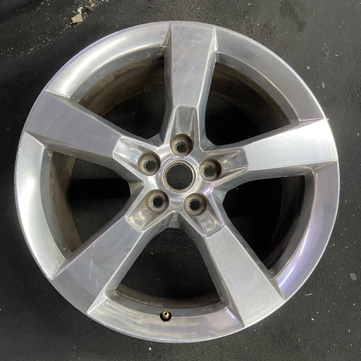 20" CAMARO 10-11 20x9 rear 5 spoke polished opt Q9J Original OEM Wheel Rim - Front View