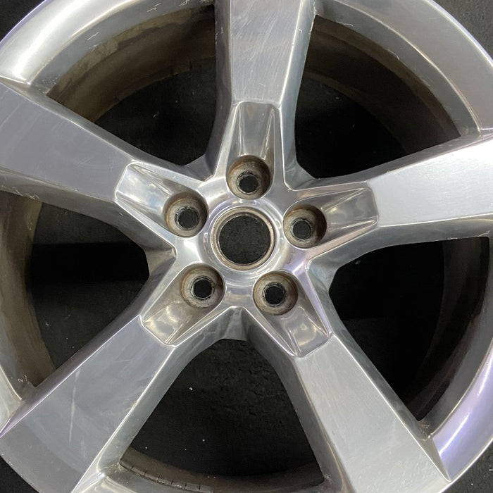 20" CAMARO 10-11 20x9 rear 5 spoke polished opt Q9J Original OEM Wheel Rim - Angle View