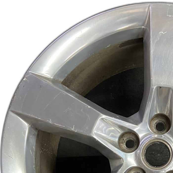 20" CAMARO 10-11 20x9 rear 5 spoke polished opt Q9J Original OEM Wheel Rim - Angle View