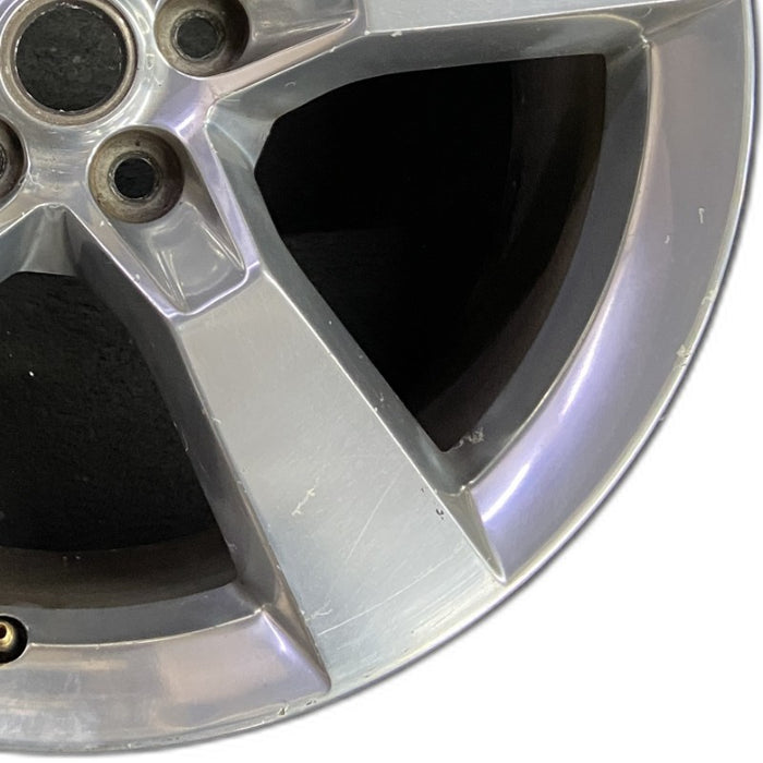 20" CAMARO 10-11 20x9 rear 5 spoke polished opt Q9J Original OEM Wheel Rim - Close-Up Detail