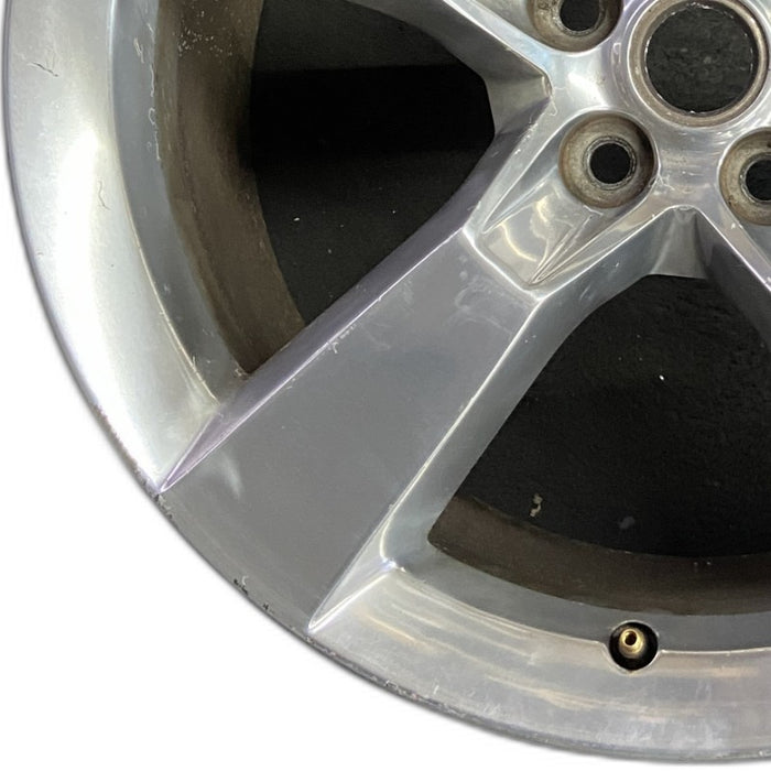 20" CAMARO 10-11 20x9 rear 5 spoke polished opt Q9J Original OEM Wheel Rim - Back View