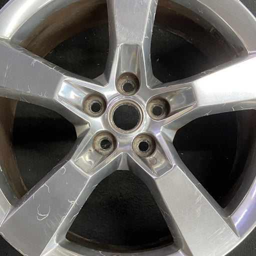 20" CAMARO 10-11 20x8 frt 5 spoke polished opt Q9J Original OEM Wheel Rim - Angle View