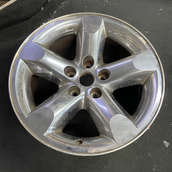 20" DODGE 1500 PICKUP 06 5 lug, 20x9 , w/o argent Original OEM Wheel Rim - Side Profile
