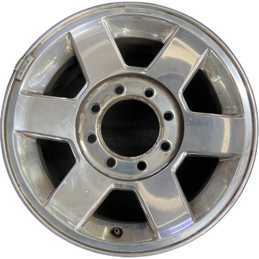 17" DODGE 2500 PICKUP 10-13 17x8, aluminum, 6 spoke, smooth spokes Original OEM - Front View