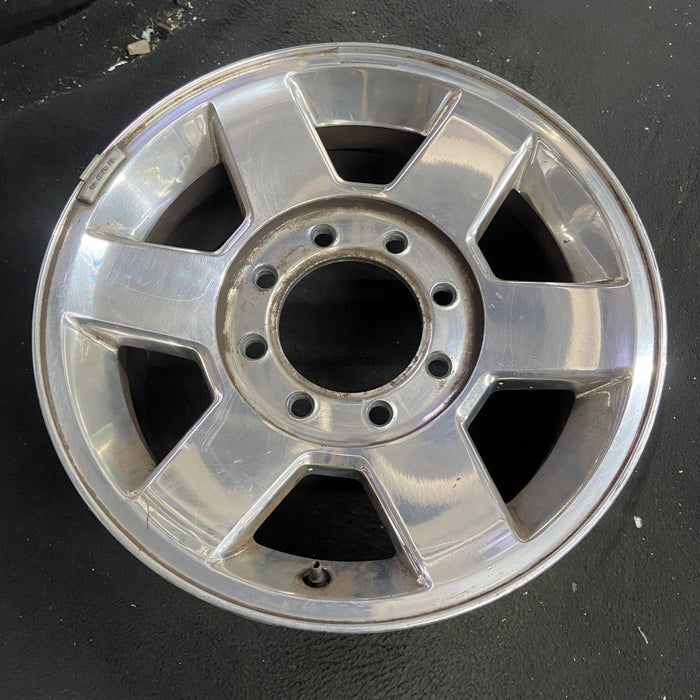 17" DODGE 2500 PICKUP 10-13 17x8, aluminum, 6 spoke, smooth spokes Original OEM - Side Profile