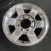 17" DODGE 2500 PICKUP 10-13 17x8, aluminum, 6 spoke, smooth spokes Original OEM - Side Profile