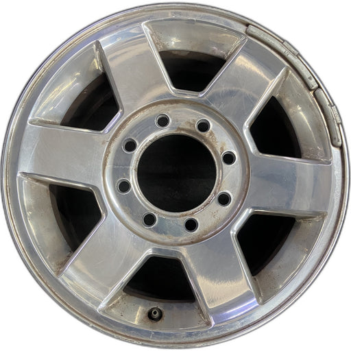 17" DODGE 2500 PICKUP 10-13 17x8, aluminum, 6 spoke, smooth spokes Original OEM - Front View