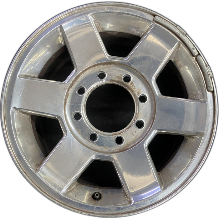 17" DODGE 2500 PICKUP 10-13 17x8, aluminum, 6 spoke, smooth spokes Original OEM - Front View