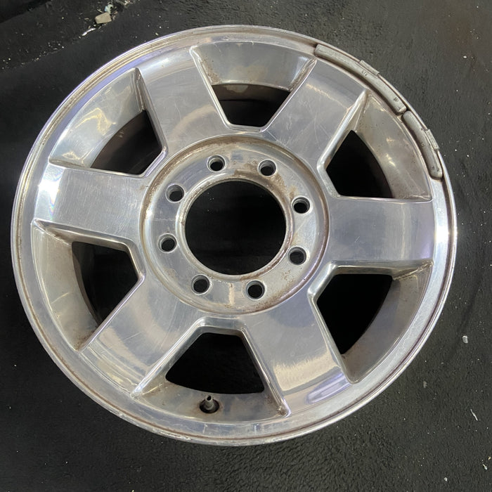 17" DODGE 2500 PICKUP 10-13 17x8, aluminum, 6 spoke, smooth spokes Original OEM - Side Profile