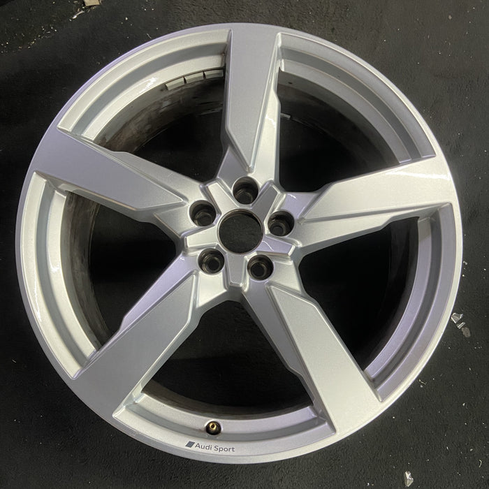 21" AUDI SQ5 21-22 21x8.5 , , single spoke Original OEM Wheel Rim - Angle View