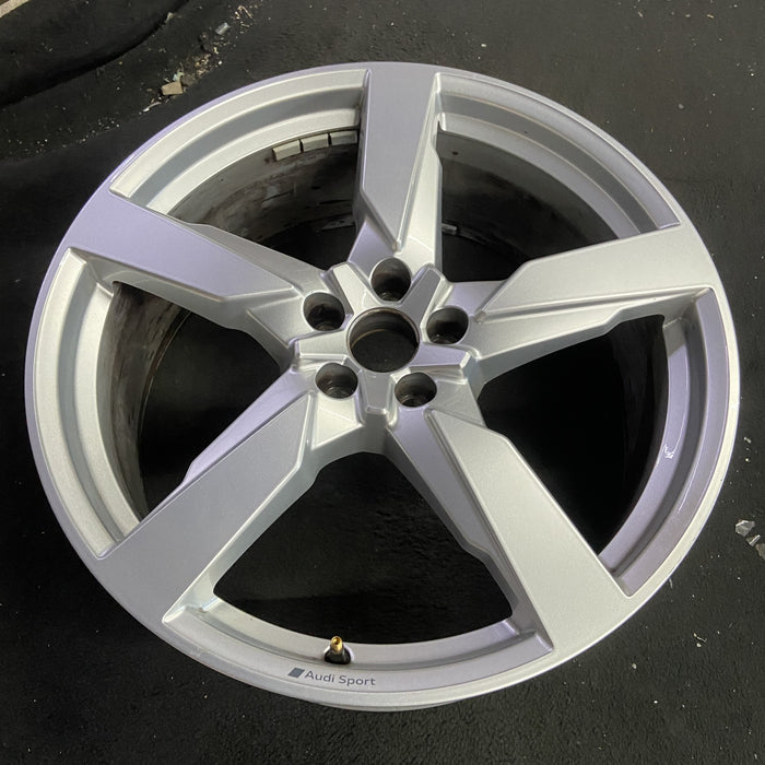 21" AUDI SQ5 21-22 21x8.5 , , single spoke Original OEM Wheel Rim - Side Profile