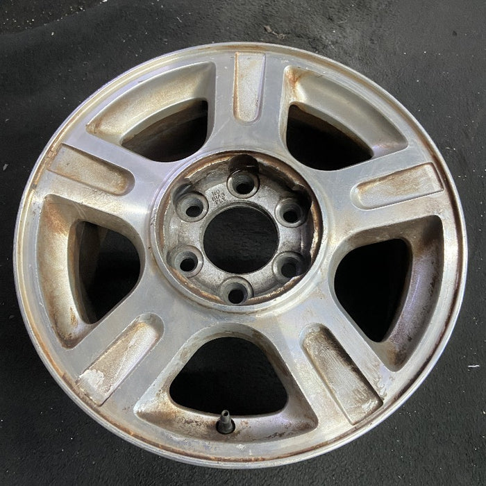 17" EXPEDITION 03 17x7.5 5 spoke aluminum inserts in spokes Original OEM Wheel - View 7