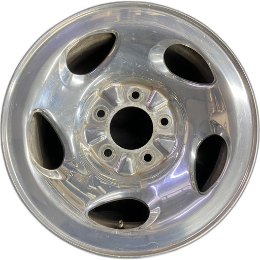 16" FORD F150 PICKUP 00 12mm lugs , 16x7, aluminum, 5 ovals spokes Original OEM - Front View