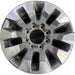 20" SILVERADO 2500 PICKUP 21-23 20x8.5, 10 spoke, machined gray Original OEM - Front View