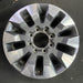 20" SILVERADO 2500 PICKUP 21-23 20x8.5, 10 spoke, machined gray Original OEM - Angle View