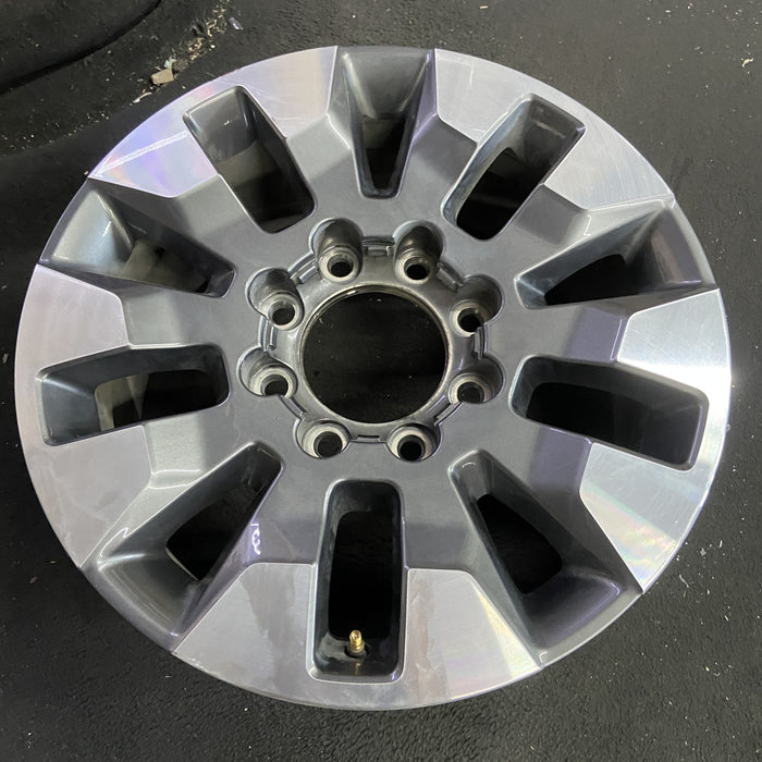 20" SILVERADO 2500 PICKUP 21-23 20x8.5, 10 spoke, machined gray Original OEM - Side Profile