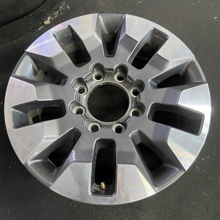 20" SILVERADO 2500 PICKUP 21-23 20x8.5 10 spoke machined gray opt Q86 dark gray - View 7