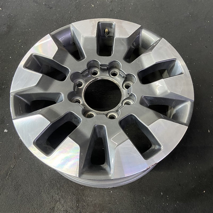 20" SILVERADO 2500 PICKUP 21-23 20x8.5 10 spoke machined gray opt Q86 dark gray - View 8