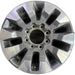 20" SILVERADO 2500 PICKUP 21-23 20x8.5 10 spoke machined gray opt Q86 dark gray - Front View