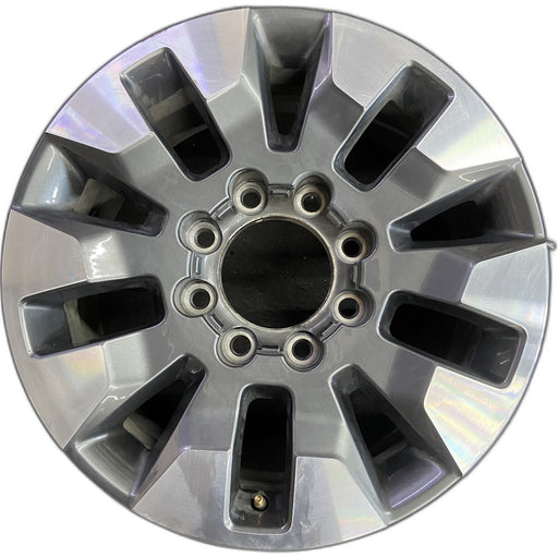 20" SILVERADO 2500 PICKUP 21-23 20x8.5, 10 spoke, machined gray Original OEM - Front View