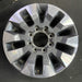 20" SILVERADO 2500 PICKUP 21-23 20x8.5 10 spoke machined gray opt Q86 dark gray - Additional View