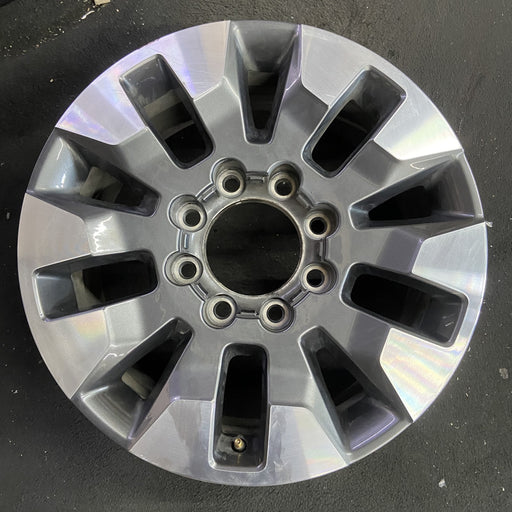 20" SILVERADO 2500 PICKUP 21-23 20x8.5, 10 spoke, machined gray Original OEM - Angle View