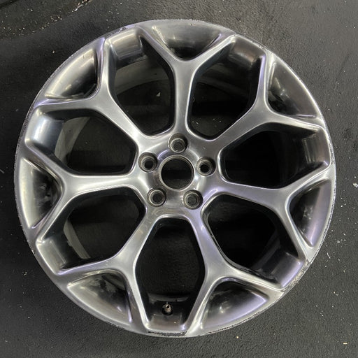 20" 300 15-18 20x8 alloy 7 Y spoke hyper black Original OEM Wheel Rim - Front View