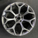 20" 300 15-18 20x8 alloy 7 Y spoke hyper black Original OEM Wheel Rim - Front View
