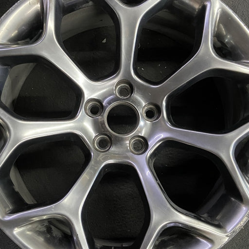 20" 300 15-18 20x8 alloy 7 Y spoke hyper black Original OEM Wheel Rim - Angle View