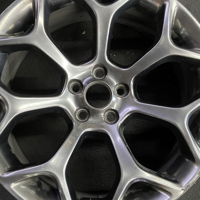 20" 300 15-18 20x8 alloy 7 Y spoke hyper black Original OEM Wheel Rim - Angle View