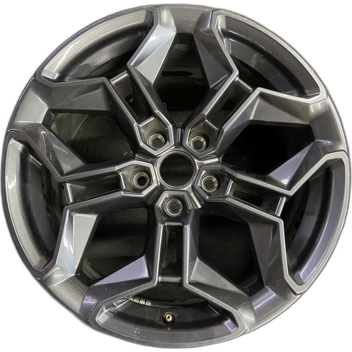 20" CHARGER 24-26 20x9, black Original OEM Wheel Rim - Front View