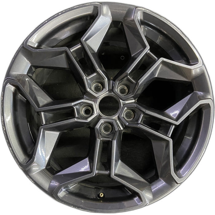 20" CHARGER 24-26 20x9, black Original OEM Wheel Rim - Front View