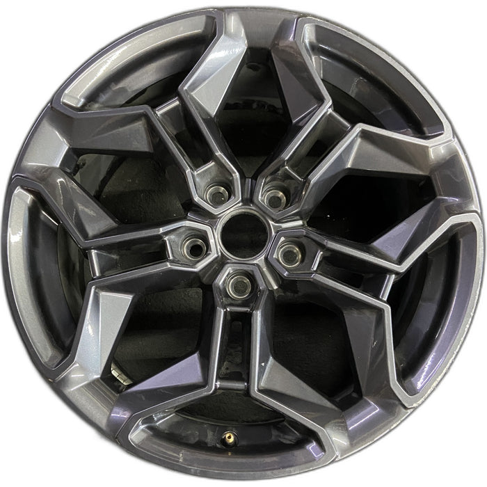20" CHARGER 24-26 20x9, black Original OEM Wheel Rim - Front View