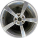 19" CORVETTE 08 19x10 , 5 single spoke, polished Original OEM Wheel Rim - Front View