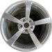 19" CORVETTE 08 19x10 , 5 single spoke, polished Original OEM Wheel Rim - Front View