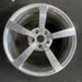 19" CORVETTE 08 19x10 , 5 single spoke, polished Original OEM Wheel Rim - Angle View