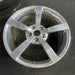 19" CORVETTE 08 19x10 , 5 single spoke, polished Original OEM Wheel Rim - Side Profile